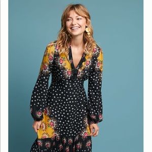 Floral Colorblock Maxi Dress by FARM Rio Small